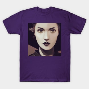 Vintage Monochrome Portrait of a Lady T-Shirt